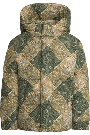 Etro Chamarra capitonada con estampado de cachemira