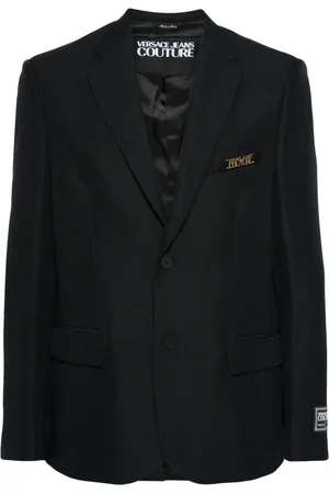 VERSACE Blazer con aplique del logo