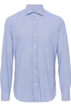 BARBA Camisa con motivo geométrico