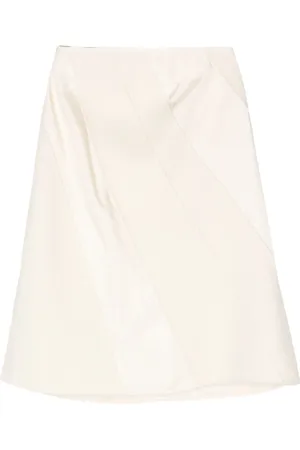 Jil Sander Falda midi con paneles