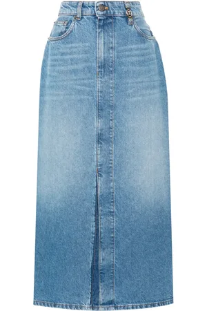 Twin-Set Falda de mezclilla midi