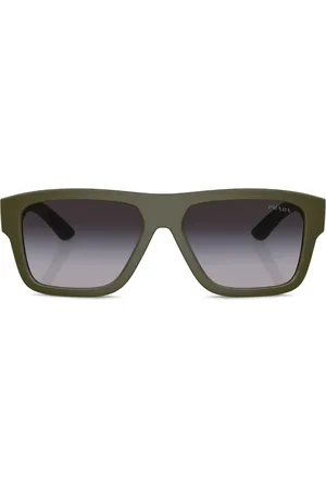 Prada Lentes de sol con armazón cuadrada estampada