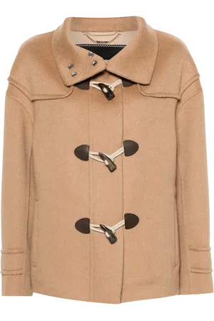 Kiton Abrigo con botones y efecto cepillado