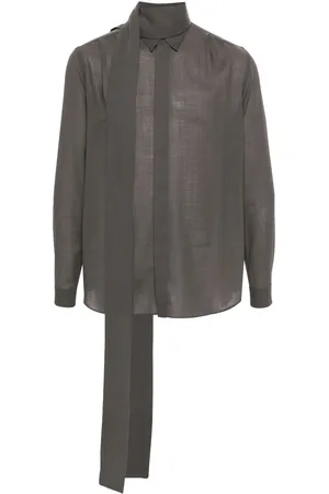 LARDINI Camisa con detalle plisado