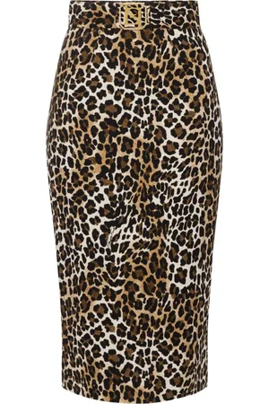 Elisabetta Franchi Falda midi Animalier