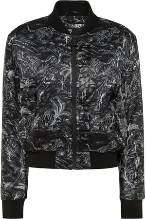 Philipp Plein Chamarra bomber con estampado de jungla
