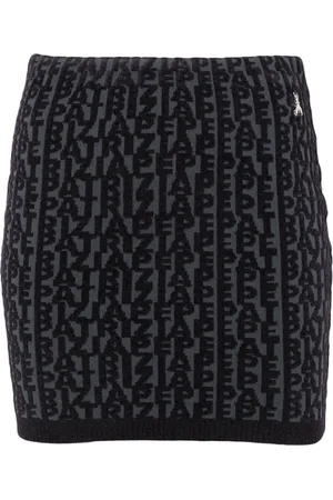 Patrizia Pepe Falda corta con logo en jacquard