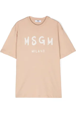 Msgm Playera con logo estampado