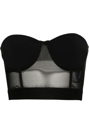 Elisabetta Franchi Top balconette de tul