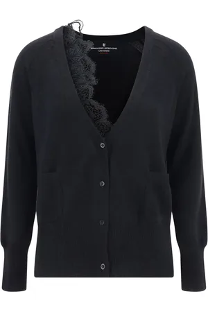 ERMANNO SCERVINO Cárdigan con ribete de encaje