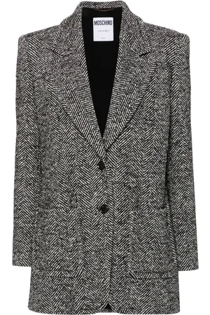 Moschino Blazer con motivo de espiga