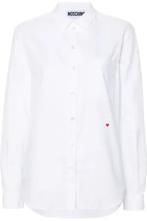 Moschino Camisa con corazón bordado