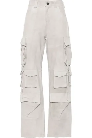 SALVATORE SANTORO Pantalones cargo de gamuza
