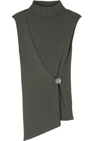 Jil Sander Top tejido de canalé