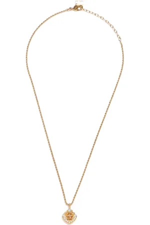 Dior Collar con detalles de strass y motivo CD