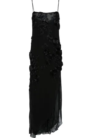 BLUMARINE Vestido largo con detalle en 3D
