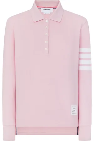 Thom Browne Playera tipo polo manga larga con tres rayas