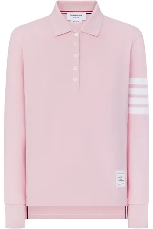Thom Browne Playera tipo polo manga larga con tres rayas