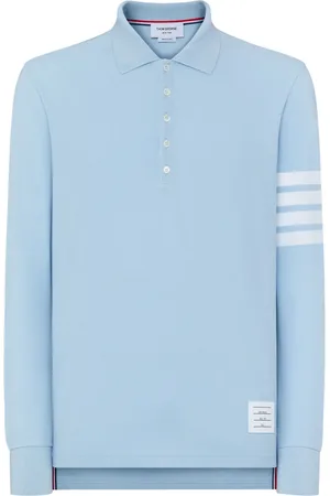 Thom Browne Playera tipo polo manga larga con tres rayas