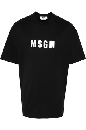 Msgm Playera con logo estampado