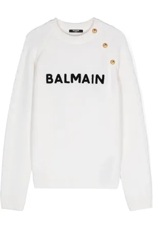 Balmain Suéter con logo bordado