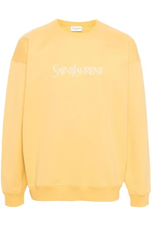 Saint Laurent Sudadera con logo bordado