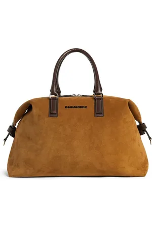 Dsquared2 Bolsa duffle con placa del logo y diseño de dos tonos
