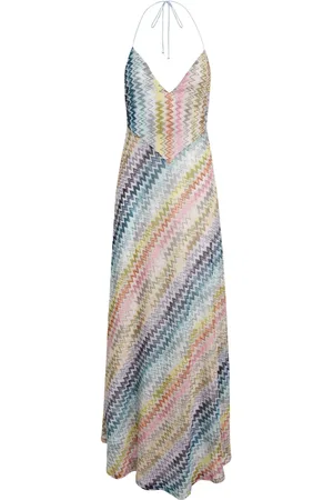 Missoni Vestido largo con motivo Zigzag