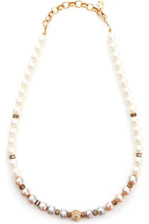Dior Collar con perlas artificiales y detalles de strass