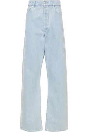 Nanushka Jeans rectos con detalle de crochet
