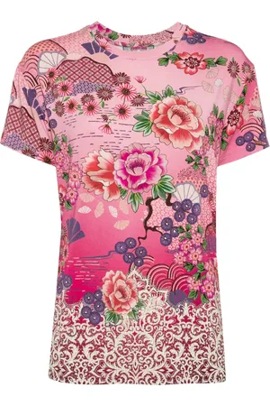 JOHNNY WAS Playera manga corta con estampado floral