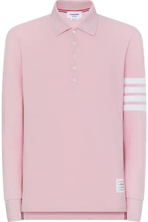 Thom Browne Playera tipo polo manga larga con tres rayas