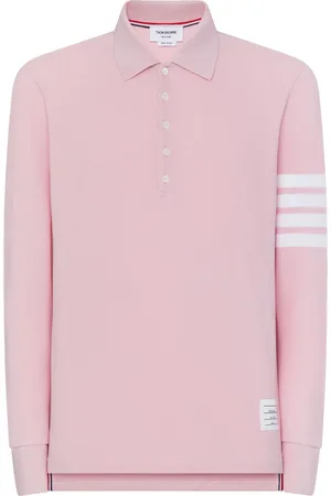 Thom Browne Playera tipo polo manga larga con tres rayas