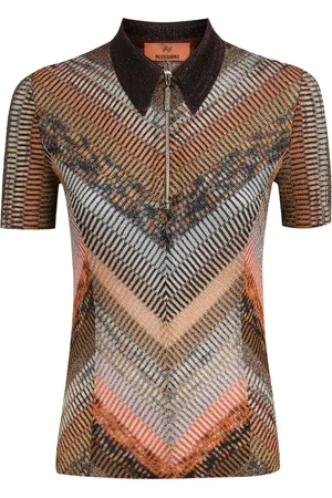 Missoni Playera tipo polo tejida