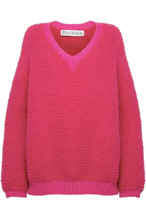 J.W.Anderson Suéter de bouclé con cuello en V
