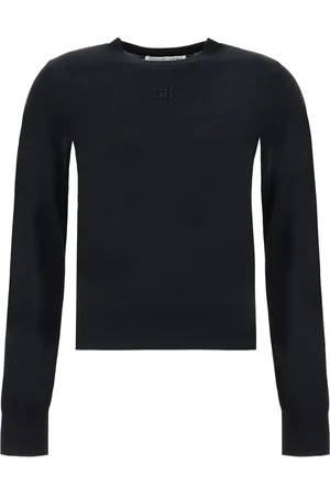 Alexander Wang Suéter con logo en intarsia