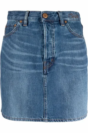 Chloé Falda de mezclilla con logo bordado