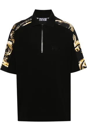 VERSACE Playera tipo polo Chromo Couture