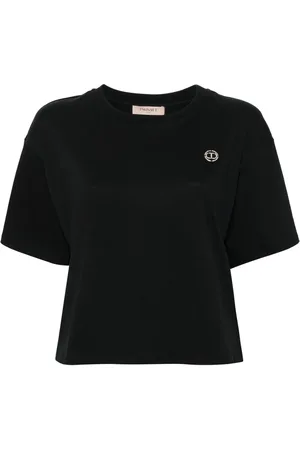 Twin-Set Playera con placa del logo