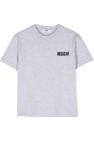 Msgm Playera con logo estampado