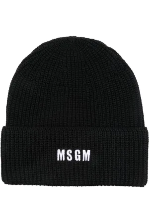 Msgm Gorro con logo bordado