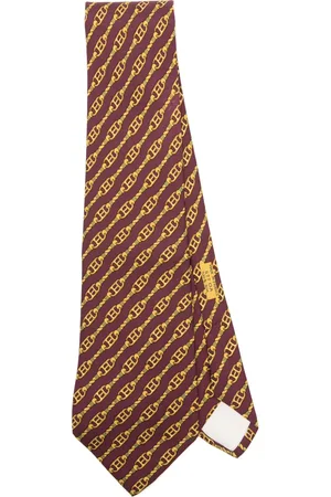 Hermès Corbata estampada 1990