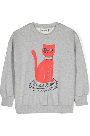 Mini Rodini Sudadera con gato estampado