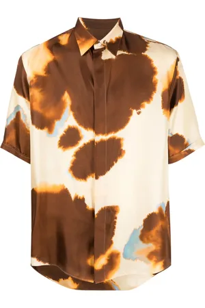 Fendi Camisa de seda con estampado gráfico