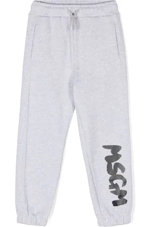 Msgm Pants con logo estampado