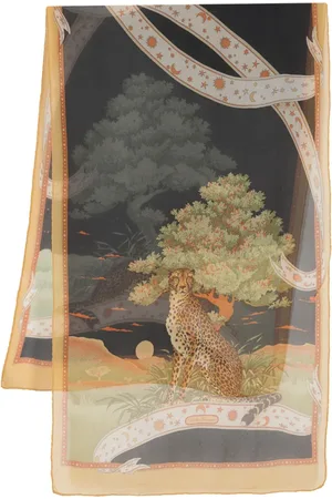 Salvatore Ferragamo Mascada con estampado gráfico 1970