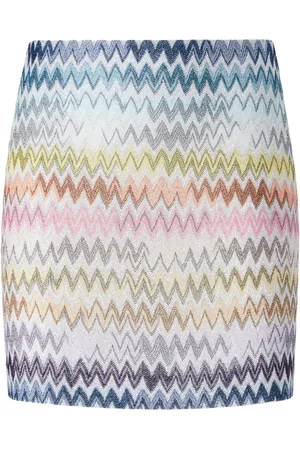 Missoni Falda corta con motivo en zigzag