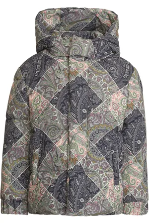 Etro Chamarra capitonada con estampado de cachemira