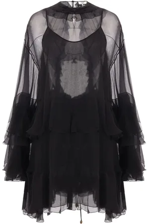 Chloé Vestido corto de georgette de seda