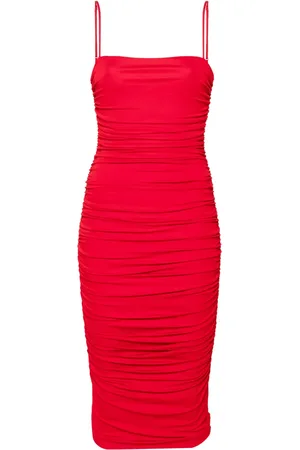 Pinko Vestido midi con diseño fruncido